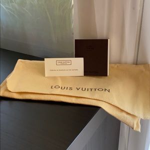 Louis Vuitton protective pouch and booklet